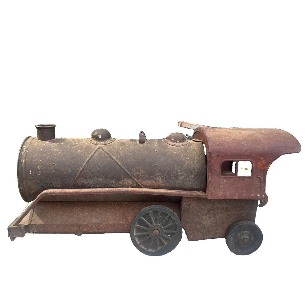 COR-COR Toys Locomotive Train Pressed Steel Washington, Indiana 1920s Antique